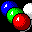Icon Nr. 54459 (32 x 32 px, 16 Farben): Billiardkugel (Kategorie Spiel, Freizeit und Sport) Billiardkugel