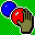 Icon Nr. 54463 (32 x 32 px, 16 Farben): Billiardkugel (Kategorie Spiel, Freizeit und Sport) Billiardkugel