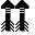 Icon Nr. 55241 (32 x 32 px, 16 Farben): Pfeil (Kategorie Formen, Figuren und Symbole) Pfeil