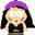 Icon Nr. 59919 (32 x 32 px, 16 Farben): Southpark - Wendy Grease (Kategorie Comic) Southpark - Wendy Grease